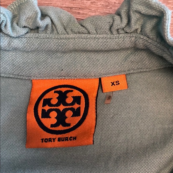 TORY BURCH MINT GREEN POLO SZ XS - Picture 2 of 4
